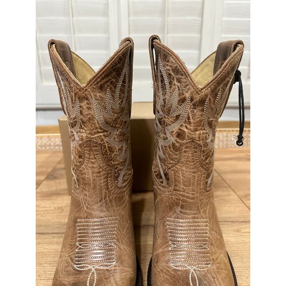 Idyllwind Wheels Dublin Taupe Leather Western Booties Size 8 NWOB - Picture 6 of 15